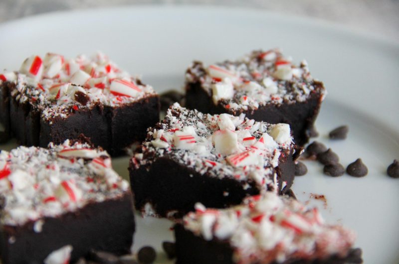 Mom's Chocolate Candy Cane Fudge