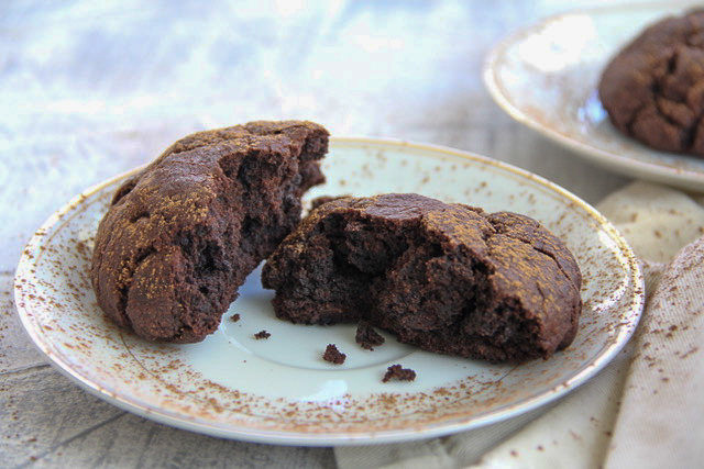 Thick and Soft Triple Chocolate Cookies